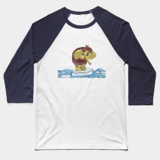 Little Mommoth on Ice Baseball T-Shirt